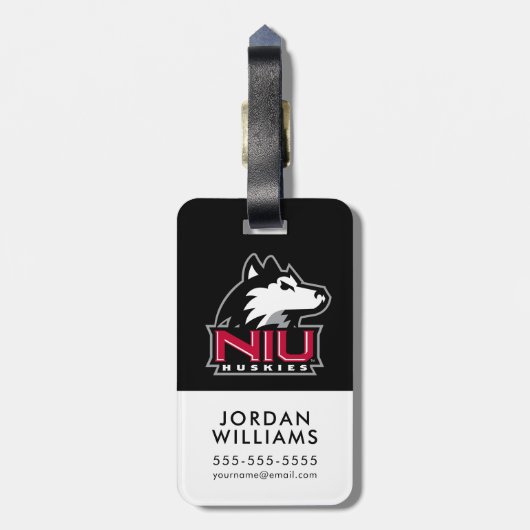 NIU Huskies Bagagelabel (Achterkant verticaal)