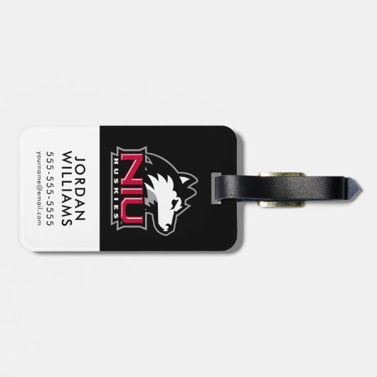 NIU Huskies Bagagelabel (Achterkant horizontaal)