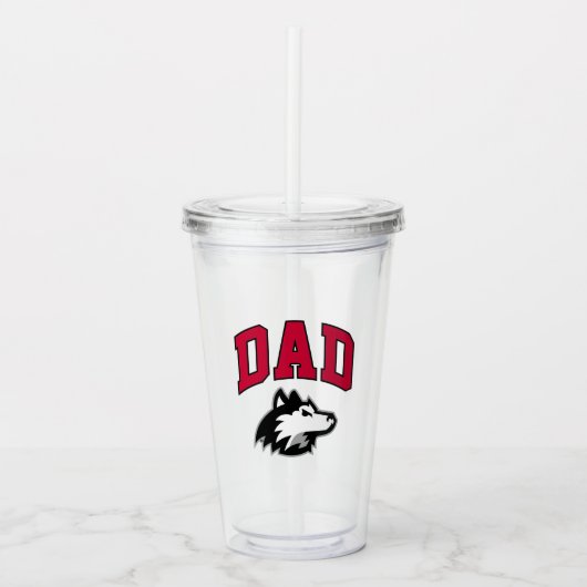 NIU Huskies Dad Acryl Drinkbeker (Voorkant)