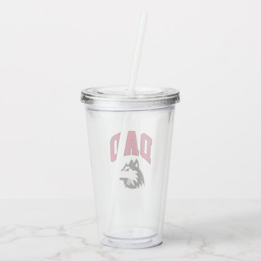 NIU Huskies Dad Acryl Drinkbeker (Achterkant)
