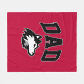 NIU Huskies Dad Fleece Deken (Voorkant (Horizontaal))