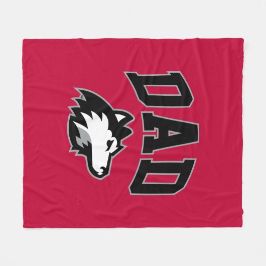 NIU Huskies Dad Fleece Deken (Voorkant (Horizontaal))