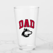 NIU Huskies Dad Glas (Voorkant)