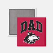 NIU Huskies Dad Magneet (Voorkant / Achterkant)