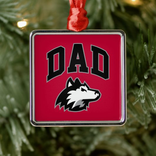NIU Huskies Dad Metalen Ornament (Boom)