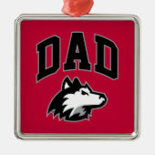 NIU Huskies Dad Metalen Ornament (Voorkant)