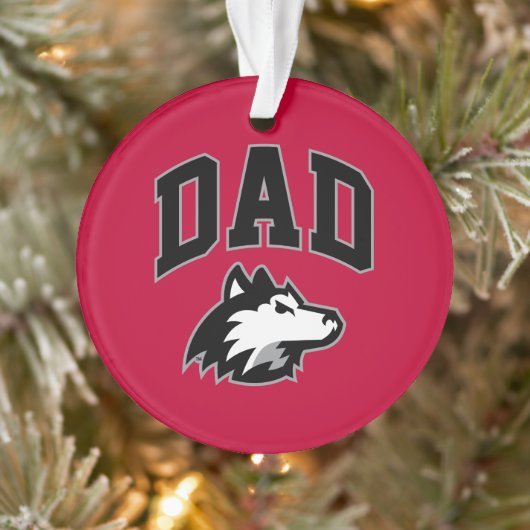 NIU Huskies Dad Ornament (Boom)