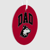 NIU Huskies Dad Ornament (voorkant)