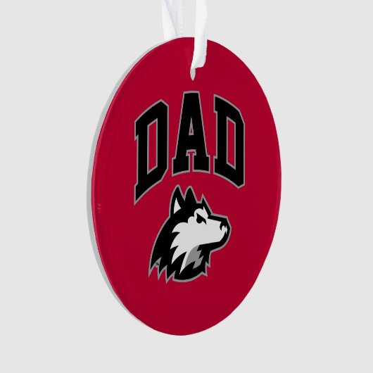NIU Huskies Dad Ornament (voorkant)