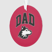 NIU Huskies Dad Ornament (voorkant)