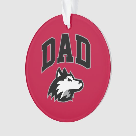 NIU Huskies Dad Ornament (voorkant)
