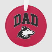 NIU Huskies Dad Ornament (voorkant)