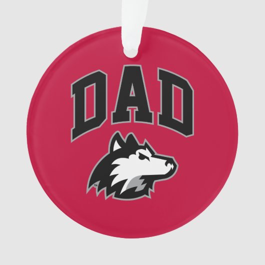 NIU Huskies Dad Ornament (voorkant)