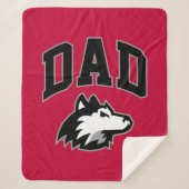 NIU Huskies Dad Sherpa Deken (Voorkant)