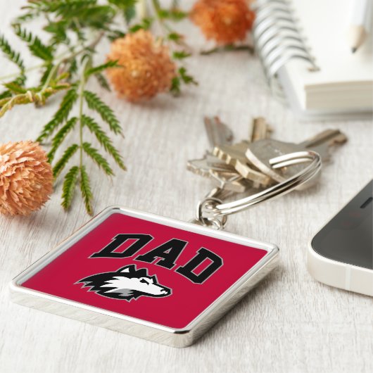 NIU Huskies Dad Sleutelhanger (Zijkant)
