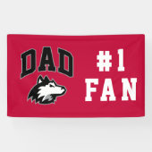 NIU Huskies Dad Spandoek (Horizontaal)