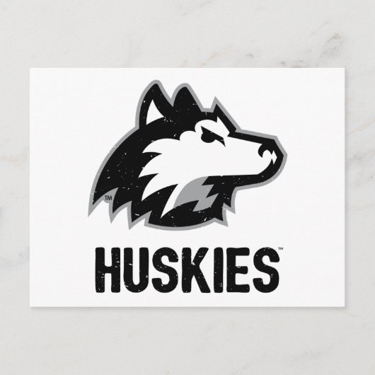 NIU Huskies Distress Briefkaart (Voorkant)