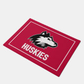 NIU Huskies Distress Deurmat (Schuin)