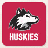 NIU Huskies Distress Kartonnen Onderzetters (Voorkant)