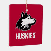 NIU Huskies Distress Keramisch Ornament (Rechts)