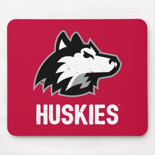 NIU Huskies Distress Muismat (Voorkant)