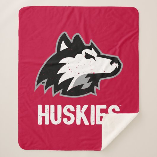 NIU Huskies Distress Sherpa Deken (Voorkant)