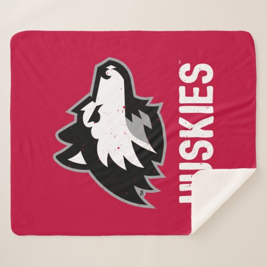 NIU Huskies Distress Sherpa Deken (Voorkant (horizontaal))