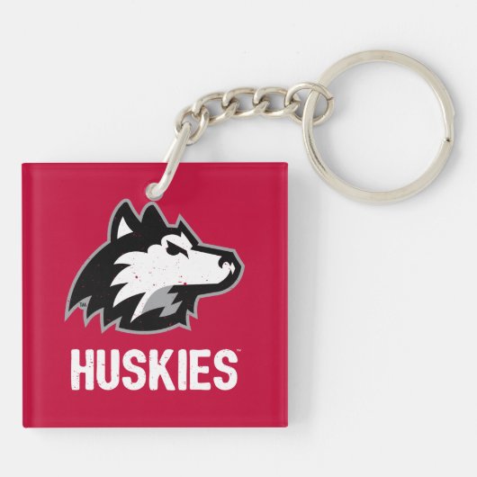 NIU Huskies Distress Sleutelhanger (Achterkant)