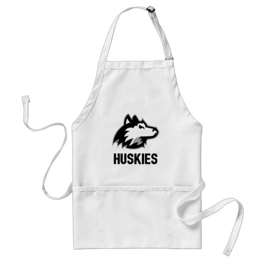 NIU Huskies Distress Standaard Schort (Voorkant)
