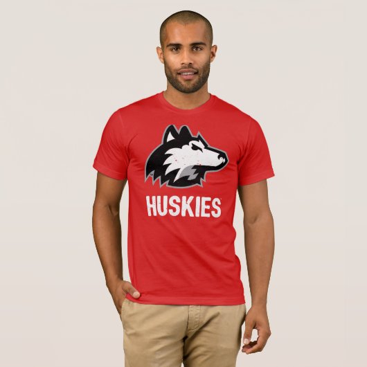 NIU Huskies Distress T-shirt (Voorkant volledig)