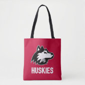 NIU Huskies Distress Tote Bag (Voorkant)