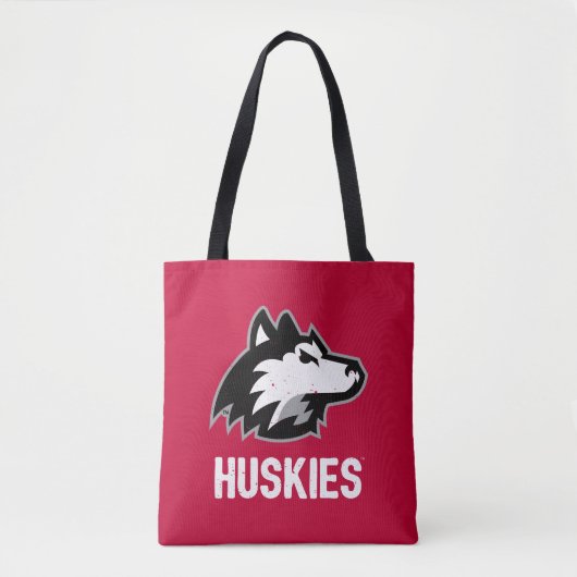NIU Huskies Distress Tote Bag (Voorkant)
