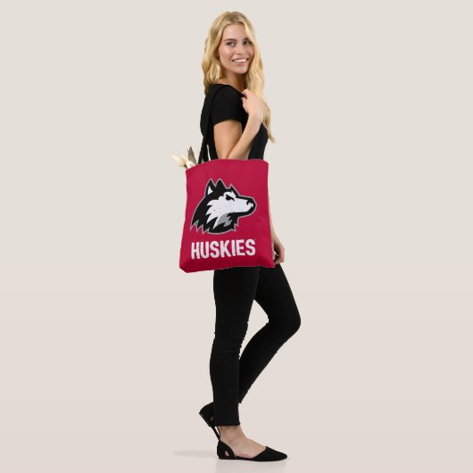 NIU Huskies Distress Tote Bag (Op model)