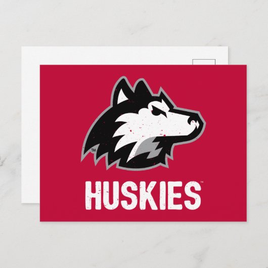 NIU Huskies Distress Uitnodiging Briefkaart (Voorkant / Achterkant)