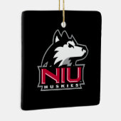 NIU Huskies Keramisch Ornament (Rechts)
