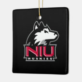 NIU Huskies Keramisch Ornament (Links)