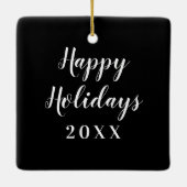 NIU Huskies Keramisch Ornament (Achterkant)