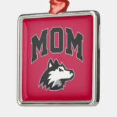 NIU Huskies Mama Metalen Ornament (Links)