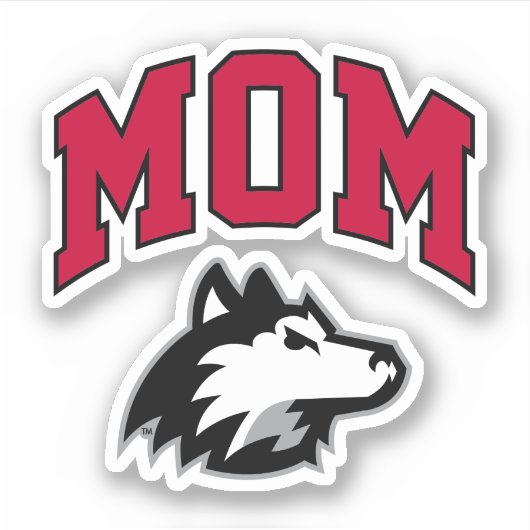 NIU Huskies Mama Sticker (Voorkant)
