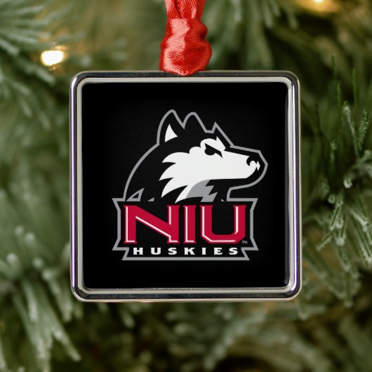 NIU Huskies Metalen Ornament (Boom)
