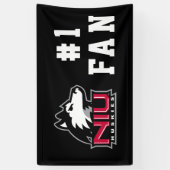 NIU Huskies Spandoek (Verticaal)