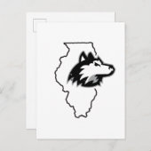 NIU Huskies State Love Briefkaart (Voorkant / Achterkant)