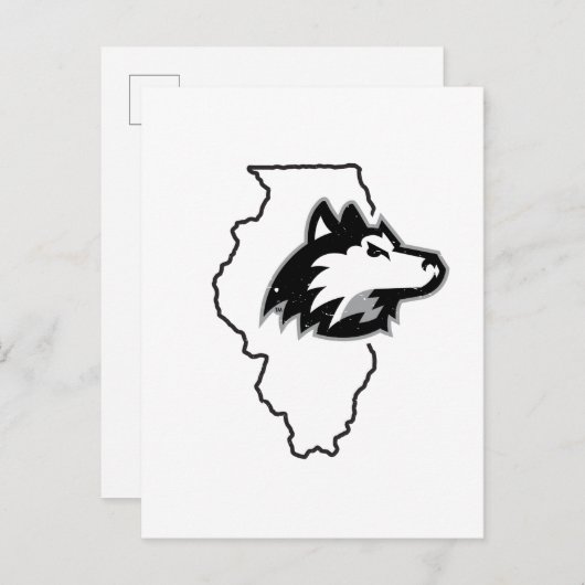 NIU Huskies State Love Briefkaart (Voorkant / Achterkant)