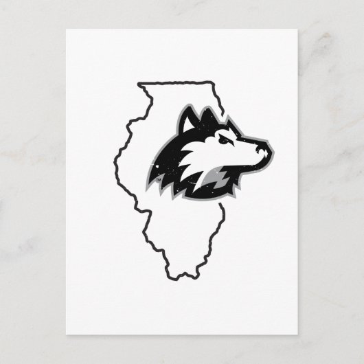 NIU Huskies State Love Briefkaart (Voorkant)