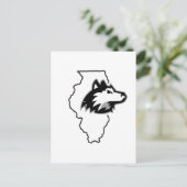 NIU Huskies State Love Briefkaart (Staand voorkant)