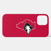 NIU Huskies State Love Case-Mate iPhone Case (Achterkant (horizontaal))