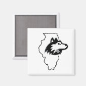 NIU Huskies State Love Magneet (Voorkant / Achterkant)