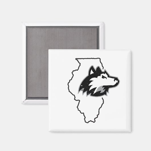 NIU Huskies State Love Magneet (Voorkant / Achterkant)