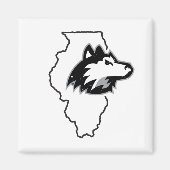 NIU Huskies State Love Magneet (Voorkant)