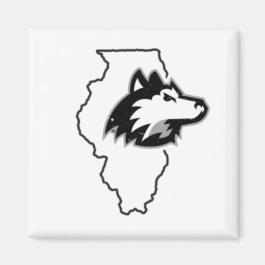 NIU Huskies State Love Magneet (Voorkant)